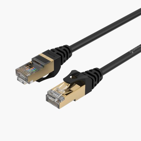 Kabel sieciowy Ethernet Orico PUG-C7 CAT7 10Gbps RJ45 internetowy LAN okrągły 1 m - czarny