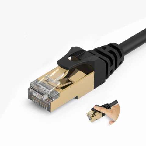 Kabel sieciowy Ethernet Orico PUG-C7 CAT7 10Gbps RJ45 internetowy LAN okrągły 1 m - czarny