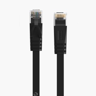 Kabel sieciowy Ethernet Orico PUG-C7B CAT7 10Gbps RJ45 internetowy LAN płaski 8 m - czarny