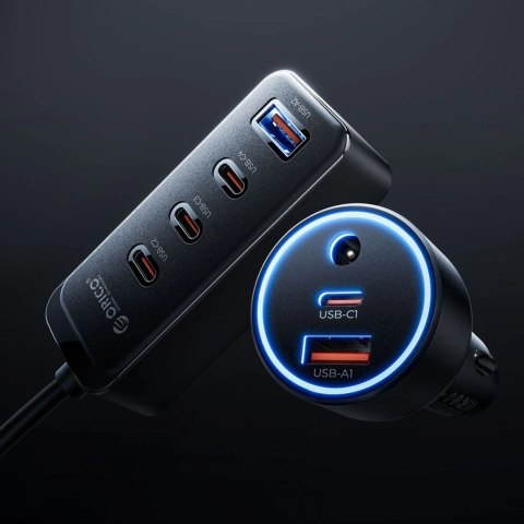 Ładowarka samochodowa ORICO ChargeClip 90W 2A4C Back Clip Multi-Port Car Charger