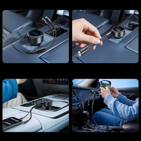 Ładowarka samochodowa ORICO Dual Stretch 60W Split Extension Retractable Car Charger