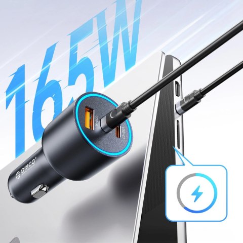 Ładowarka samochodowa ORICO HyperDrive 165W 1A2C Triple PD Car Charger