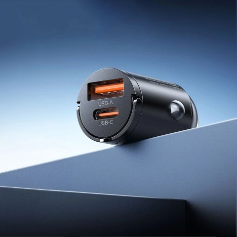 Ładowarka samochodowa ORICO MiniRing 30W 1A1C Metal Car Charger with Handle