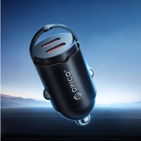 Ładowarka samochodowa ORICO MiniRing 30W Dual USB-C Zinc Alloy Car Charger