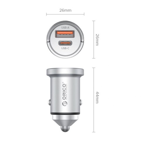 Ładowarka samochodowa ORICO MiniRing PRO 45W 1A1C PD Fast Car Charger