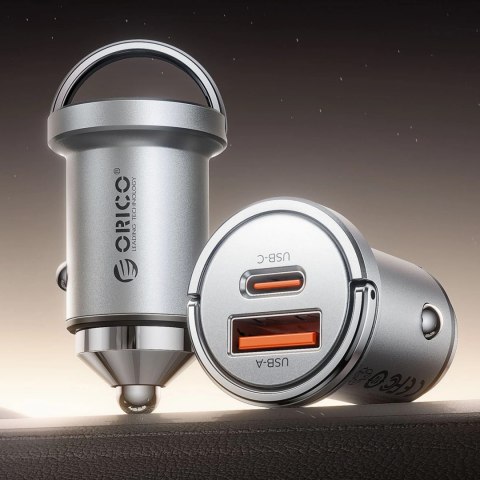 Ładowarka samochodowa ORICO MiniRing PRO 45W 1A1C PD Fast Car Charger