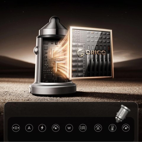Ładowarka samochodowa ORICO MiniRing PRO 45W 1A1C PD Fast Car Charger