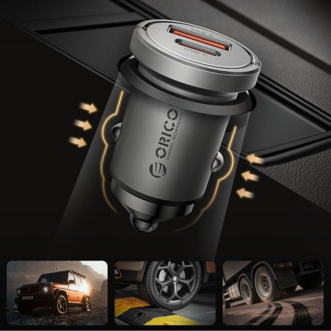 Ładowarka samochodowa ORICO MiniRing PRO 45W 1A1C PD Fast Car Charger