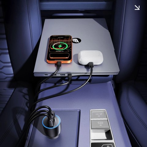 Ładowarka samochodowa ORICO PowerLink 165W 1A2C Aluminum PD Car Charger