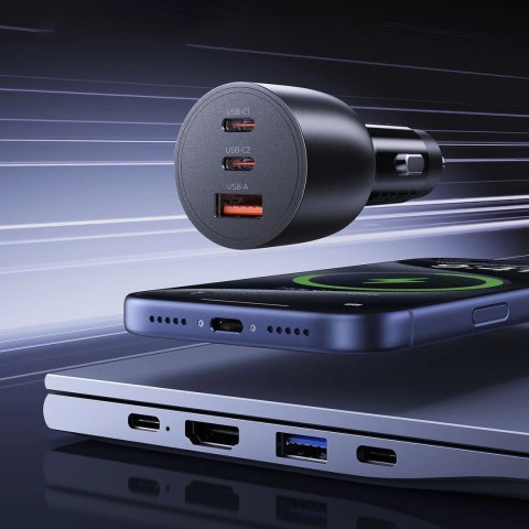 Ładowarka samochodowa ORICO PowerLink 165W 1A2C Aluminum PD Car Charger