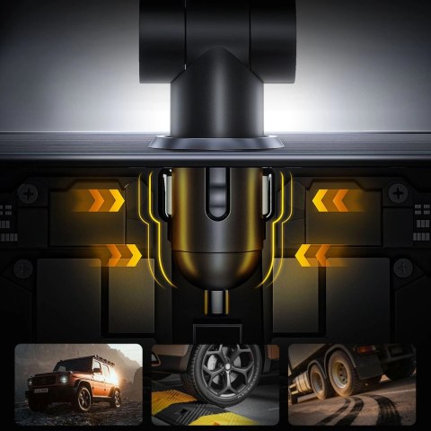 Ładowarka samochodowa ORICO Twin Reach 45W 1A3C Dual Retractable Car Charger