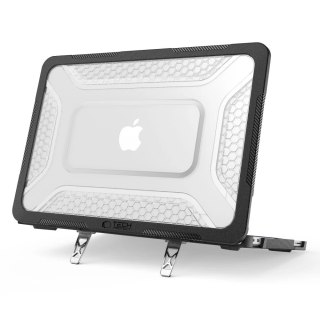 Etui Tech-Protect Kevlar Pro na MacBook Neo 13" 2026 - czarno-przezroczyste