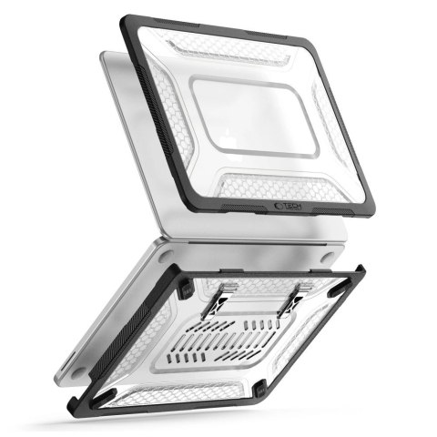 Etui Tech-Protect Kevlar Pro na MacBook Neo 13" 2026 - czarno-przezroczyste