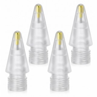 Końcówki Tech-Protect Stylus Tips 4-Pack wymienne do Apple Pencil - przezroczysta