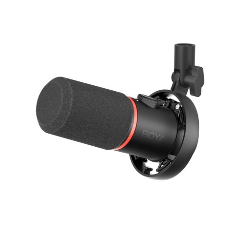 Mikrofon dynamiczny gamingowy BOYA CastMic S60 przewodowy USB XLR - czarny