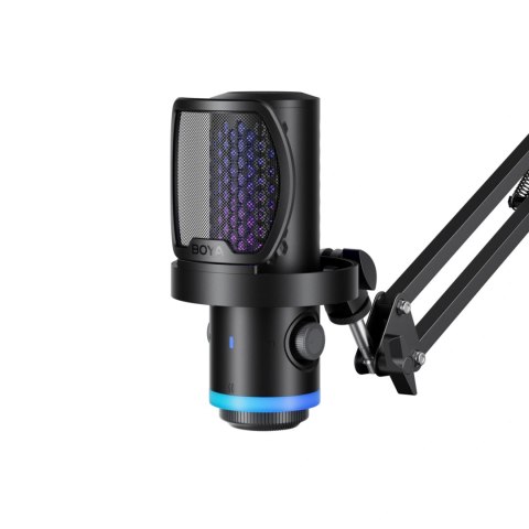 Mikrofon gamingowy BOYA CastMic G40B z ramieniem przewodowy USB-C - czarny