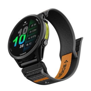 Pasek Spigen Athlex Air na Garmin QuickFit 22 mm - czarno-pomarańczowy
