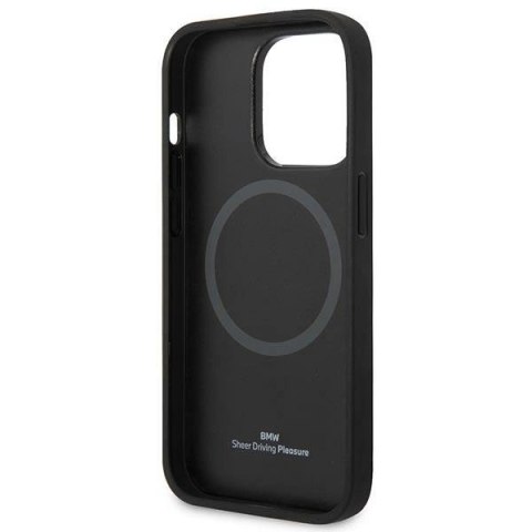 Etui BMW Signature Logo Imprint MagSafe na iPhone 14 Pro - czarne