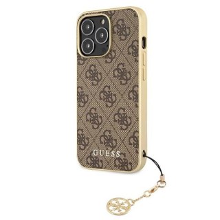 Etui Guess 4G Charms Collection na iPhone 13 Pro / iPhone 13 - brązowe