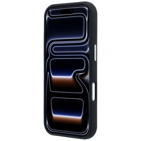 Etui Mercedes Leather Semi Wrap Wood Effect MagSafe na iPhone 17 Pro Max - czarne