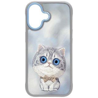 Etui Nimmy Big Eyed Pet 2.0 Cat do iPhone 17 - szare