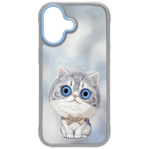 Etui Nimmy Big Eyed Pet 2.0 Cat do iPhone 17 - szare