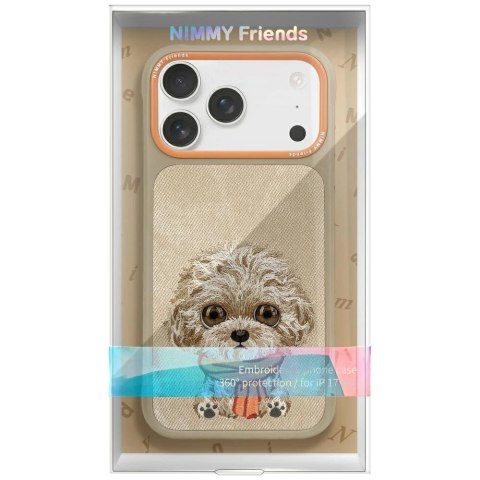 Etui Nimmy Big Eyed Pet 2.0 Dog do iPhone 17 Pro - beżowe