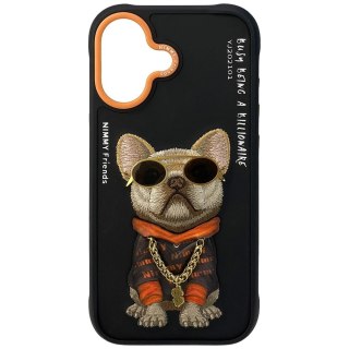 Etui Nimmy Glasses Cool Dog do iPhone 17 - czarne
