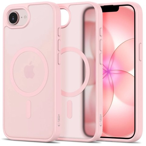 Etui Tech-Protect BasicMag MagSafe na iPhone 16e / 17e - różowe matowe