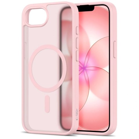 Etui Tech-Protect BasicMag MagSafe na iPhone 16e / 17e - różowe matowe