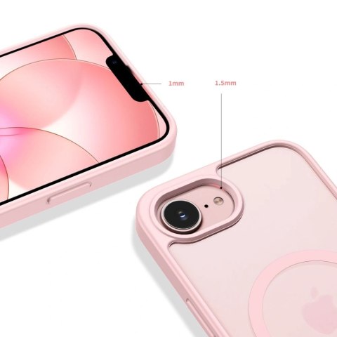 Etui Tech-Protect BasicMag MagSafe na iPhone 16e / 17e - różowe matowe