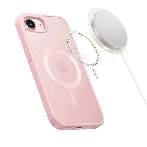 Etui Tech-Protect BasicMag MagSafe na iPhone 16e / 17e - różowe matowe