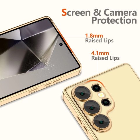 Etui Tech-Protect MagFlex MagSafe na Samsung Galaxy S25 Ultra - przezroczysto-złote
