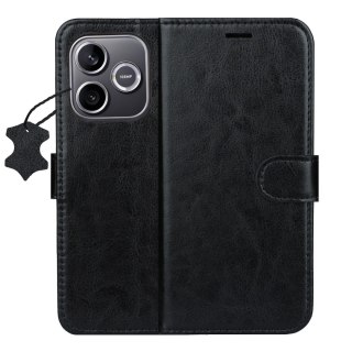 Etui skórzane Smart Luxe do Honor 600 Lite czarne
