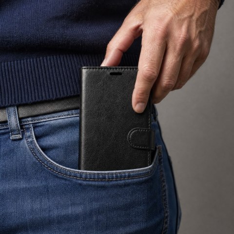 Etui skórzane Smart Luxe do Samsung Galaxy A12 / M12 czarne
