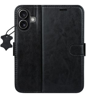 Etui skórzane Smart Luxe do iPhone 16 6,1" czarne