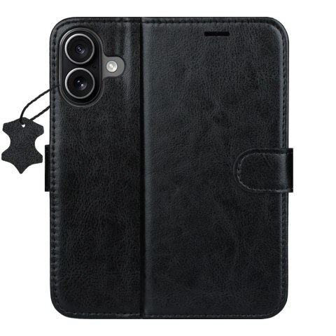 Etui skórzane Smart Luxe do iPhone 16 6,1" czarne