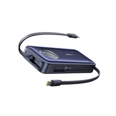Powerbank Baseus EnerCore CR11 20000mAh 100W ze zwijanym kablami USB-C - czarny