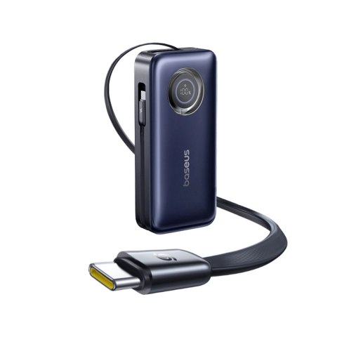 Powerbank Baseus EnerCore CR11 20000mAh 100W ze zwijanym kablami USB-C - czarny