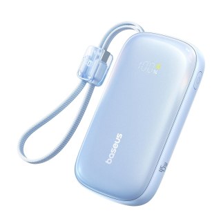 Powerbank Baseus EnerFill FC21 Qpow 3 Ultra 10000mAh 45W z odłączanym kablem USB-C/Lightning - niebieski