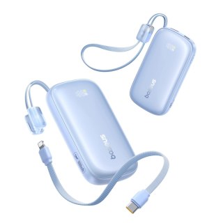Powerbank Baseus EnerFill FC21 Qpow 3 Ultra 10000mAh 45W z odłączanym kablem USB-C/Lightning - niebieski