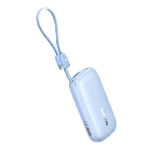 Powerbank Baseus EnerFill FC21 Qpow 3 Ultra 10000mAh 45W z odłączanym kablem USB-C/Lightning - niebieski