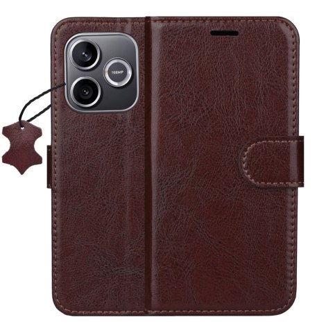 Etui skórzane Smart Luxe do Honor 600 Lite brązowe