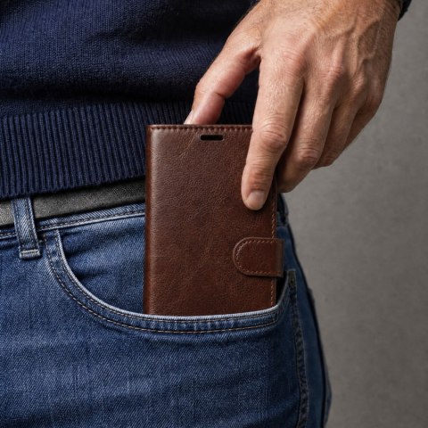 Etui skórzane Smart Luxe do Honor X7d 5G brązowe