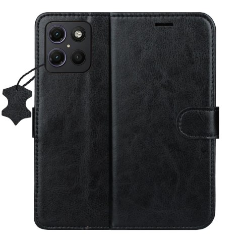 Etui skórzane Smart Luxe do Motorola Moto G15 / G15 Power / G17 / G17 Power brązowe