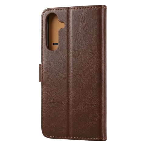 Etui skórzane Smart Luxe do Samsung Galaxy S25 brązowe