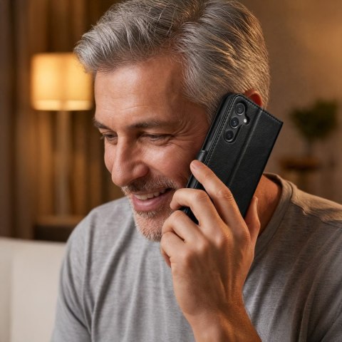 Etui skórzane Smart Luxe do Samsung Galaxy S26 czarne