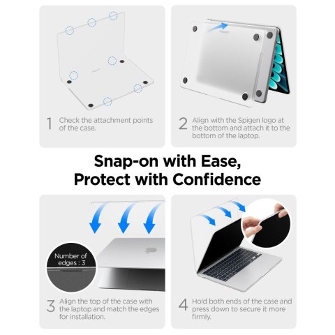 SPIGEN AIRSKIN MACBOOK AIR 13 M2-M5 2023-2026 FROST CLEAR