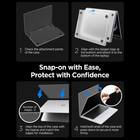 SPIGEN AIRSKIN MACBOOK PRO 14 M1-M5 PRO / M5 PRO MAX 2021-2026 FROST CLEAR