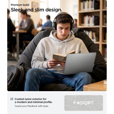 SPIGEN URBAN FIT MACBOOK AIR 15 M2-M5 2023-2026 HEATHER GREY